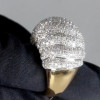 6ctw Round Cut Two Tone Dome Vintage Cocktail Ring