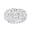 6ctw Round Cut Two Tone Dome Vintage Cocktail Ring