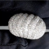 6ctw Round Cut Two Tone Dome Vintage Cocktail Ring