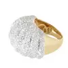 6ctw Round Cut Two Tone Dome Vintage Cocktail Ring