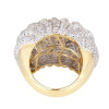 6ctw Round Cut Two Tone Dome Vintage Cocktail Ring