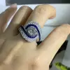 2ct Round Cut Art-deco Bypass Vintage Engagement Ring