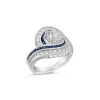 2ct Round Cut Art-deco Bypass Vintage Engagement Ring