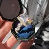 4ct Radiant Cut Vintage Lace Engagement Ring
