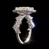 4ct Radiant Cut Vintage Lace Engagement Ring