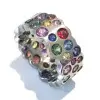 6.5ctw Flush Set Multicolor Sapphire Starry Rainbow Ring