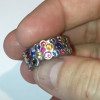 6.5ctw Flush Set Multicolor Sapphire Starry Rainbow Ring