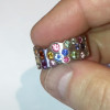 6.5ctw Flush Set Multicolor Sapphire Starry Rainbow Ring
