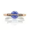 3ct Round Cut Tanzanite Blue Sapphire Modern Engagement Ring