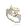 6.8ct Round Cut Tension Set Modern Engagement Ring