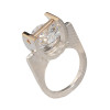 6.8ct Round Cut Tension Set Modern Engagement Ring