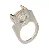 6.8ct Round Cut Tension Set Modern Engagement Ring