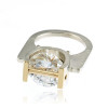 6.8ct Round Cut Tension Set Modern Engagement Ring