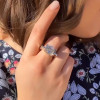 6.8ct Round Cut Tension Set Modern Engagement Ring