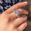6.8ct Round Cut Tension Set Modern Engagement Ring