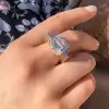 6.8ct Round Cut Tension Set Modern Engagement Ring