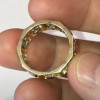 3.2ctw Princess Cut Ruby Hollow Modern Wedding Band