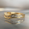 Multicolor Sapphire Panther Ring With Curved Band Set