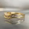Multicolor Sapphire Panther Ring With Curved Band Set