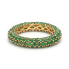 3ctw Multicolor Sapphire Paved Stackable Eternity Ring