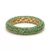 3ctw Multicolor Sapphire Paved Stackable Eternity Ring