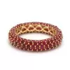 3ctw Multicolor Sapphire Paved Stackable Eternity Ring