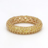 3ctw Multicolor Sapphire Paved Stackable Eternity Ring