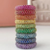 3ctw Multicolor Sapphire Paved Stackable Eternity Ring