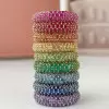 3ctw Multicolor Sapphire Paved Stackable Eternity Ring