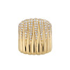 2.5ctw White Sapphire Paved Waterfall Statement Ring