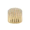 2.5ctw White Sapphire Paved Waterfall Statement Ring