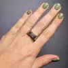 2.7ct Round Cut European Shank Two Tone Engagement Ring