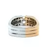 2.7ct Round Cut European Shank Two Tone Engagement Ring