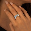 2.7ct Round Cut European Shank Two Tone Engagement Ring