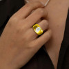 3ct Pear Cut Chucky Modern Engagement Ring