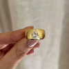 3ct Pear Cut Chucky Modern Engagement Ring