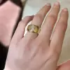 3ct Pear Cut Chucky Modern Engagement Ring