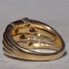 Scattered White Sapphire Modern Wedding Band