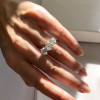 6.5ctw Round Cut Two Tone Vintage Engagement Ring
