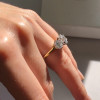 6.5ctw Round Cut Two Tone Vintage Engagement Ring