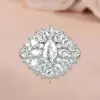 6ctw Multi-cut Cluster White Sapphire Engagement Ring