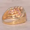 6ctw Multicolor Sapphire Intertwined Cocktail Ring