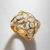 4ctw Marquise Cut White Sapphire Hollow Vintage Cocktail Ring