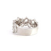 3ctw Round and Pear Cut Cluster Wedding Band