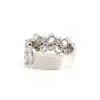 3ctw Round and Pear Cut Cluster Wedding Band