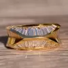 Baguette Cut Vintage Knife Edge Style Ring