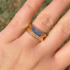 Baguette Cut Vintage Knife Edge Style Ring