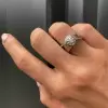 2ct Round Cut Intertwined Modern Bypass Engagement Ring