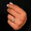 3ctw Pear Cut Asymmetric Toi Et Moi Promise Ring