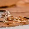 3ctw Pear Cut Asymmetric Toi Et Moi Promise Ring